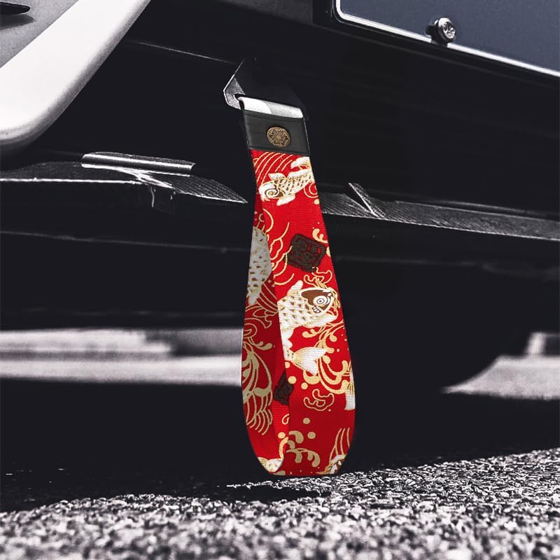 RASTP Car Front Bumper Tow Strap(Fishes Red) - Image 5